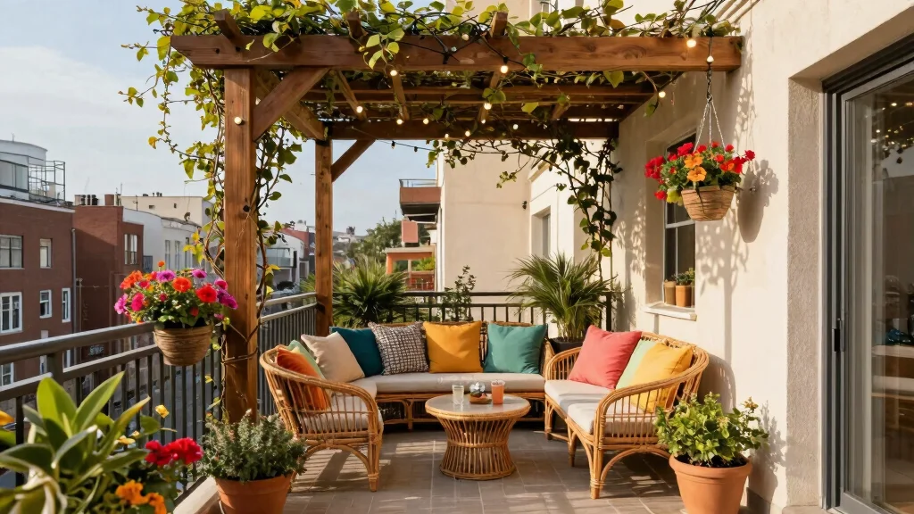 14 Balcony Pergola Ideas for Shade & Style
