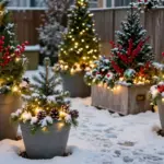 14 Christmas Outdoor Planter Ideas That Sparkle With Festive Charm