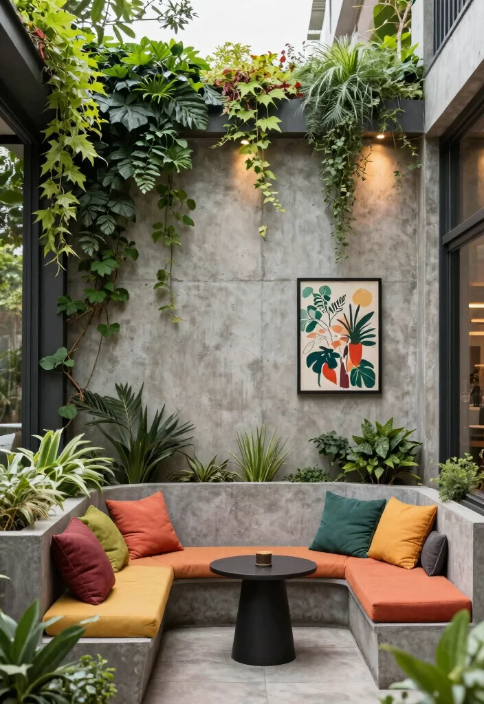 14 Concrete Backyard Ideas That Look Modern & Stylish 52 14 Concrete Backyard Ideas That Look Modern & Stylish - 12. Concrete Accent Walls 1