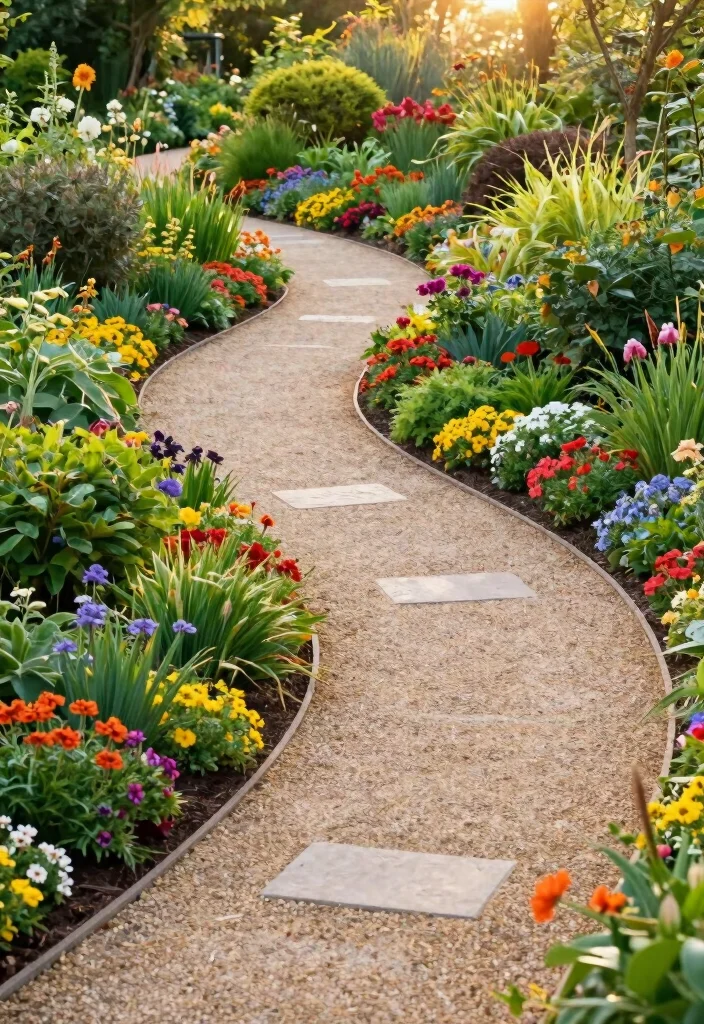 14 Curved Patio Ideas That Add Soft 50 14 Curved Patio Ideas That Add Soft - 10. Curved Pathway to the Garden 1