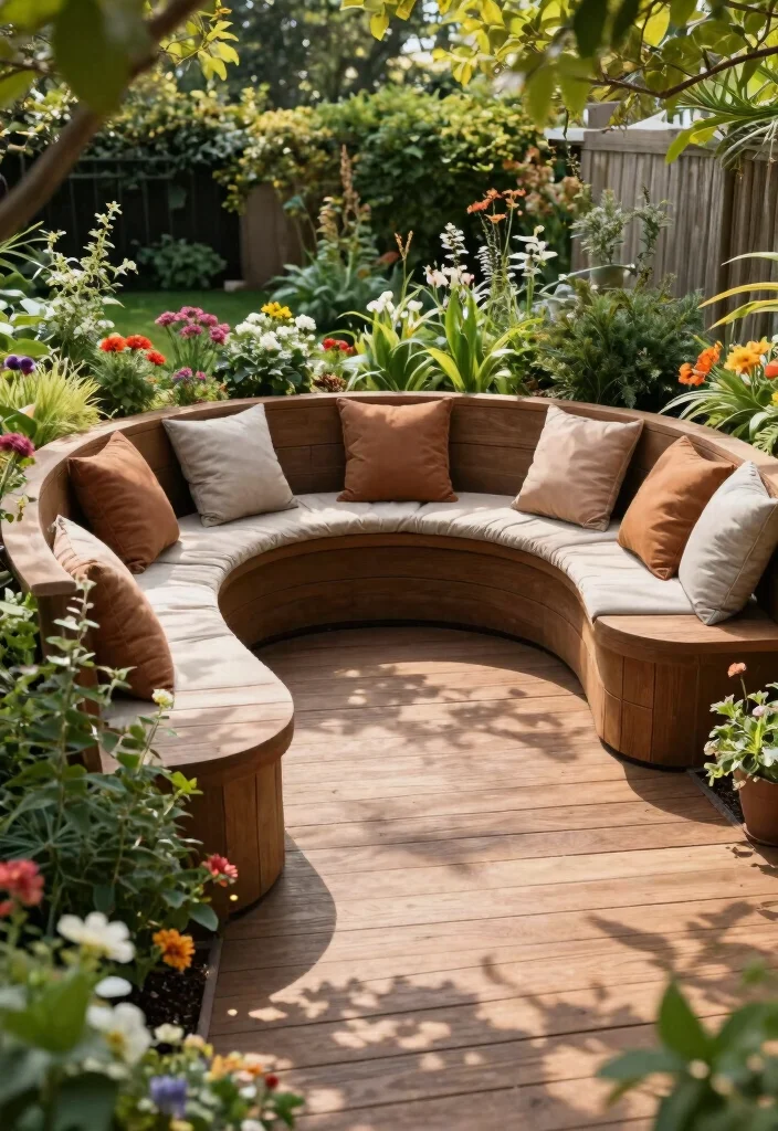 14 Curved Patio Ideas That Add Soft 12 14 Curved Patio Ideas That Add Soft - 2. Curved Deck Designs 1