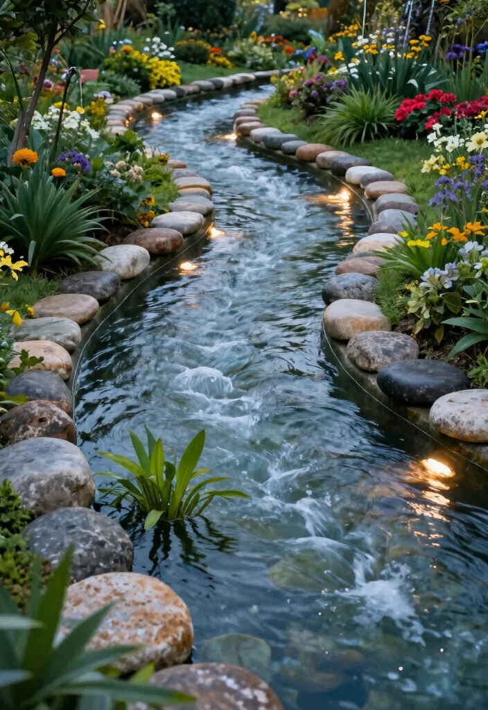 14 Curved Patio Ideas That Add Soft 27 14 Curved Patio Ideas That Add Soft - 7. Sinuous Water Features 1