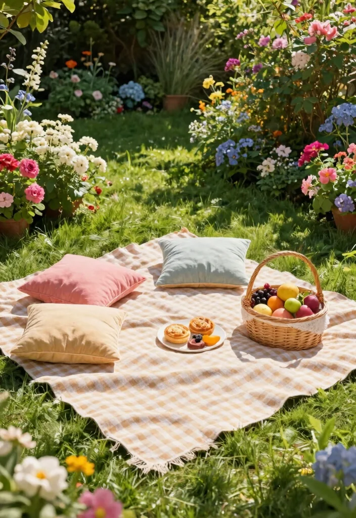 14 Outdoor Birthday Photoshoot Ideas With Stunning Backdrops 13 14 Outdoor Birthday Photoshoot Ideas With Stunning Backdrops - 3. Garden Picnic Party 1