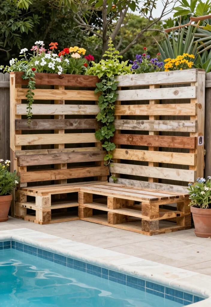 14 Pool Fence Ideas Australia Homeowners Are Choosing 28 14 Pool Fence Ideas Australia Homeowners Are Choosing - 8. Creative Pallet Fencing 1
