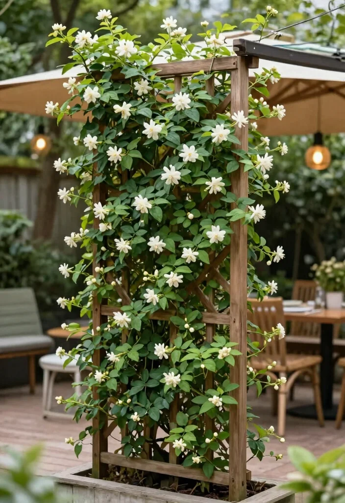 14 Small Deck Decorating Ideas That Feel Big on Style 61 14 Small Deck Decorating Ideas That Feel Big on Style - 11. Trellis for Climbing Plants 1
