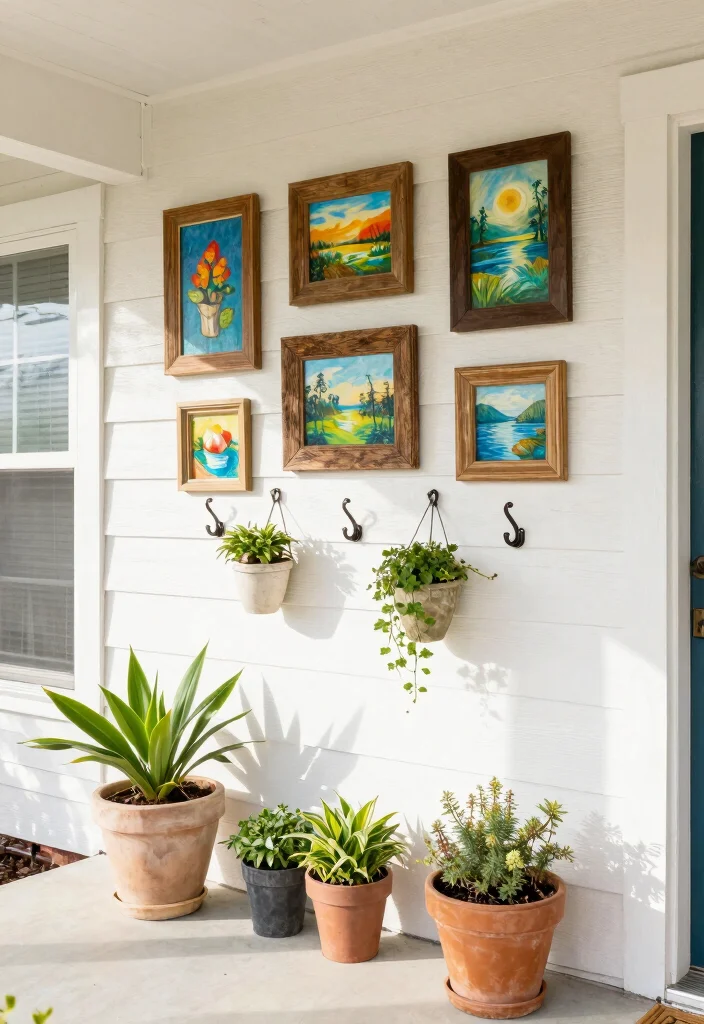 14 Summer Front Porch Ideas for a Bright Seasonal Refresh 58 14 Summer Front Porch Ideas for a Bright Seasonal Refresh - 8. Wall Art and Decor 1