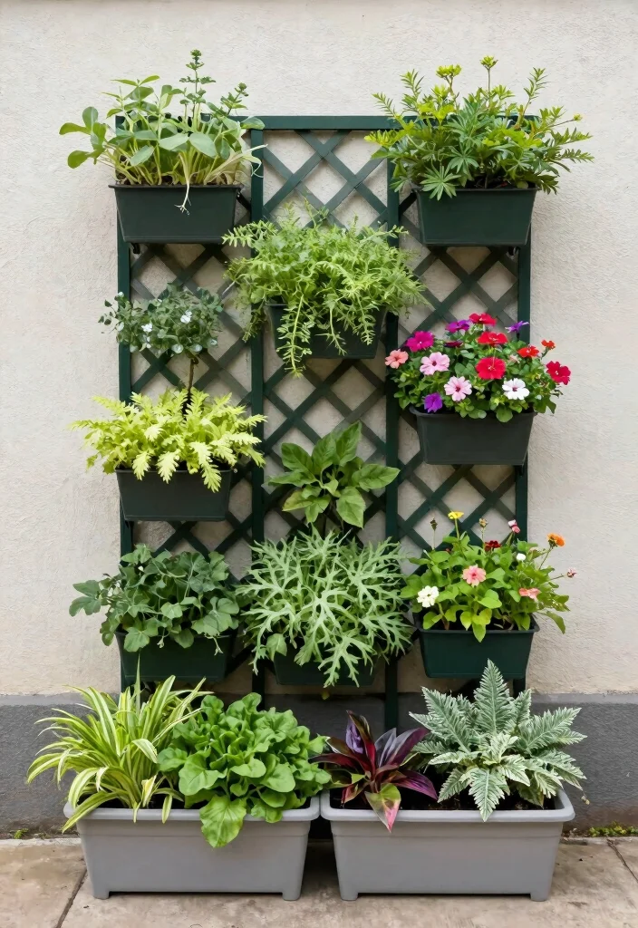 14 Trellis Ideas Front of House That Add Instant Charm 23 14 Trellis Ideas Front of House That Add Instant Charm - 3. Vertical Garden Trellis 1