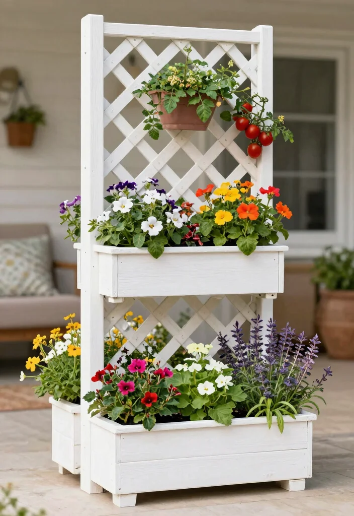 14 Trellis Ideas Front of House That Add Instant Charm 26 14 Trellis Ideas Front of House That Add Instant Charm - 6. Trellis with Planter Boxes 1