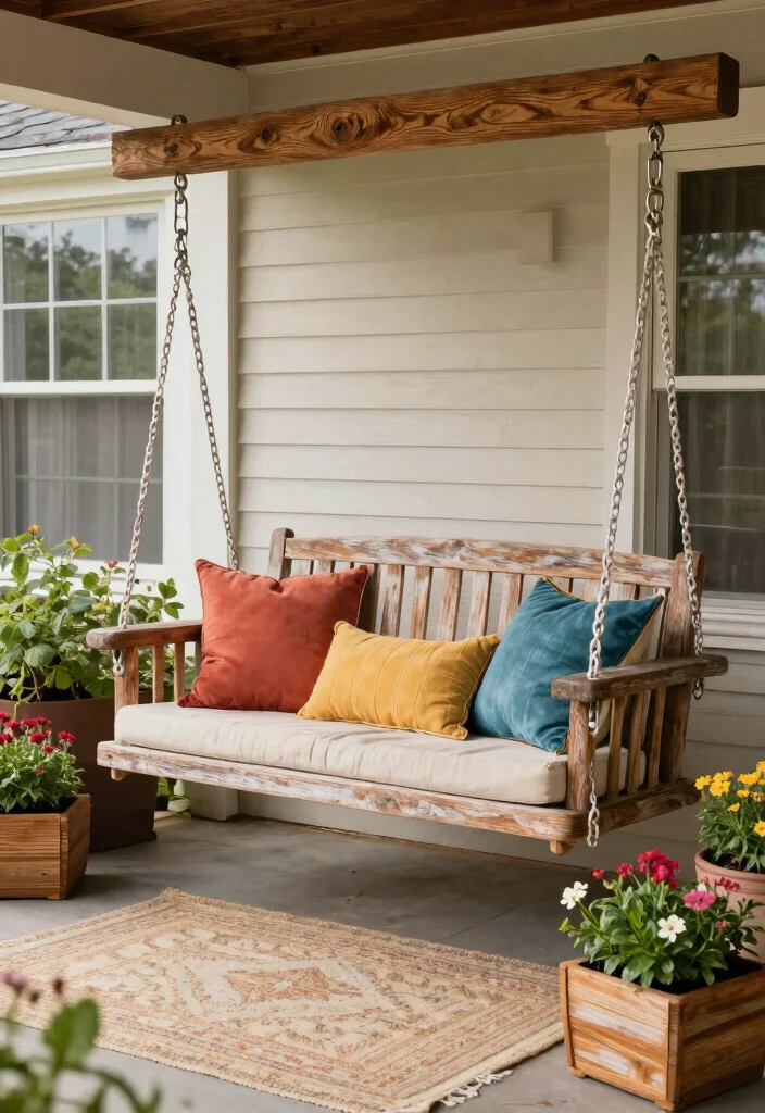 14 Uncovered Front Porch Ideas That Feel Open & Airy 1 14 Uncovered Front Porch Ideas That Feel Open & Airy - 1. Natural Wood Accents 1