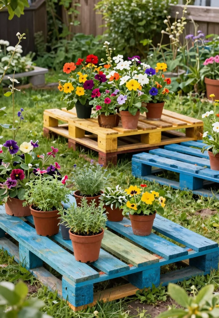 15 Backyard Layout Ideas That Maximize Space Beautifully 5 15 Backyard Layout Ideas That Maximize Space Beautifully - 5. Creative Use of Pallets for Gardening 1