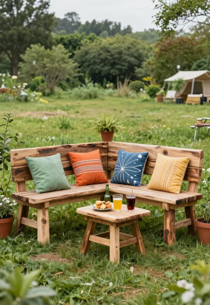15 Camper Patio Ideas That Upgrade Your Campsite Vibes 63 15 Camper Patio Ideas That Upgrade Your Campsite Vibes - 13. DIY Garden Furniture 1