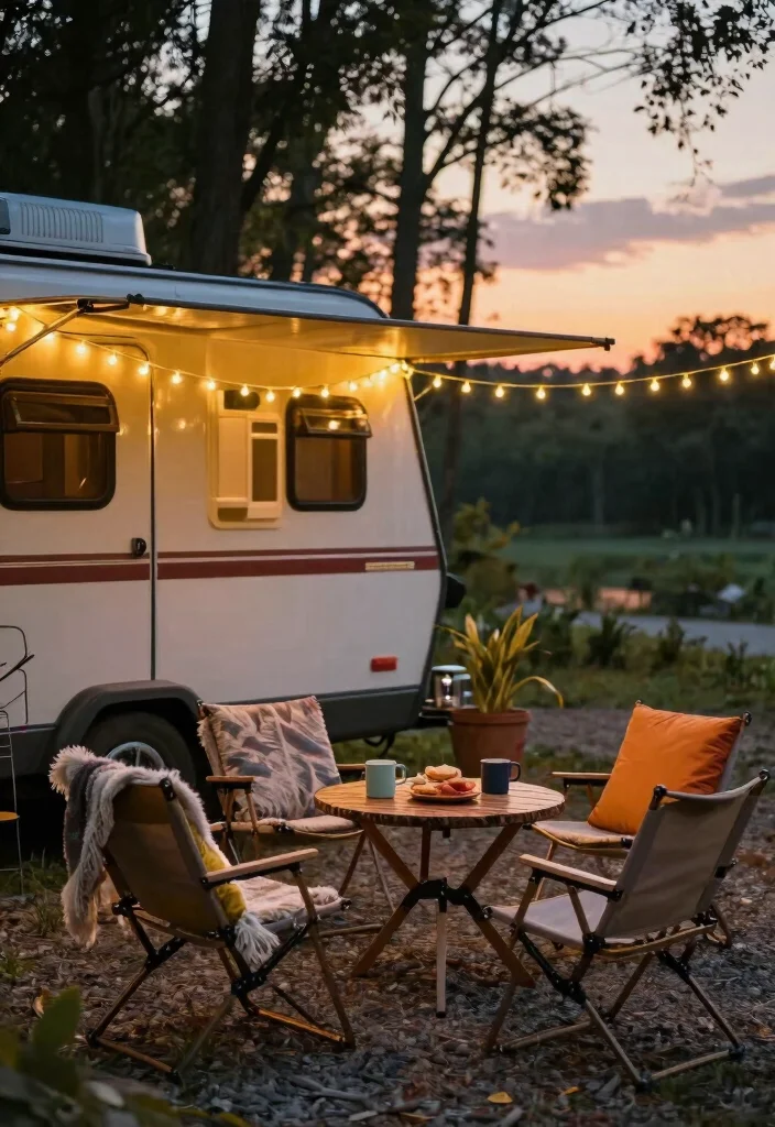 15 Camper Patio Ideas That Upgrade Your Campsite Vibes 2 15 Camper Patio Ideas That Upgrade Your Campsite Vibes - 2. Cozy Outdoor Seating Areas 1