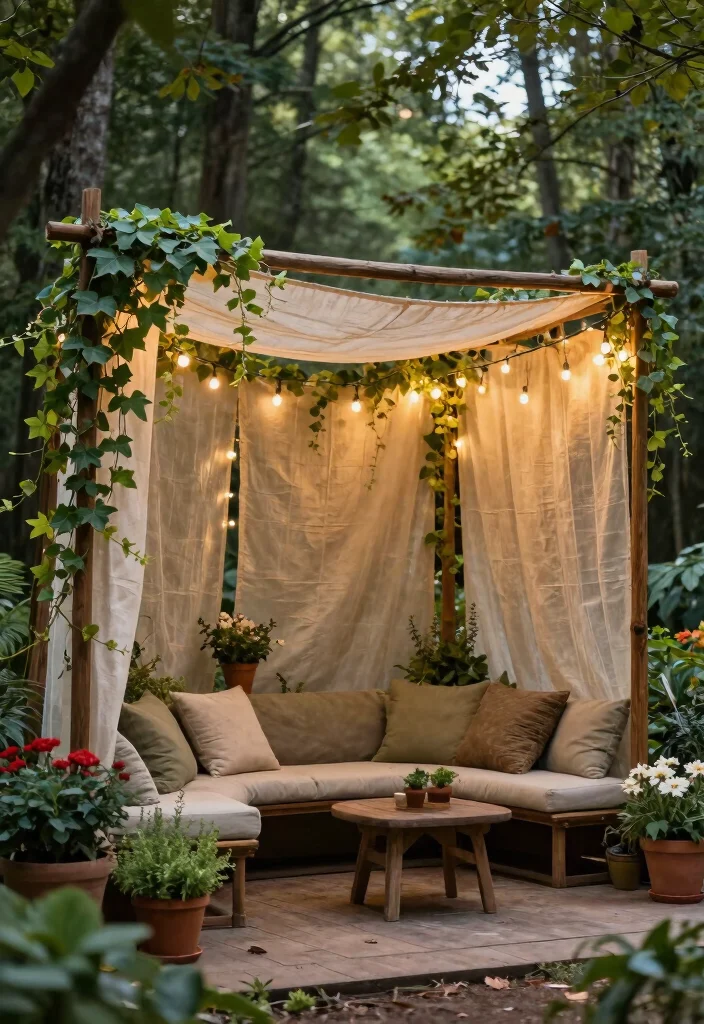 15 Camper Patio Ideas That Upgrade Your Campsite Vibes 15 15 Camper Patio Ideas That Upgrade Your Campsite Vibes - 5. Decorative Privacy Screens 1