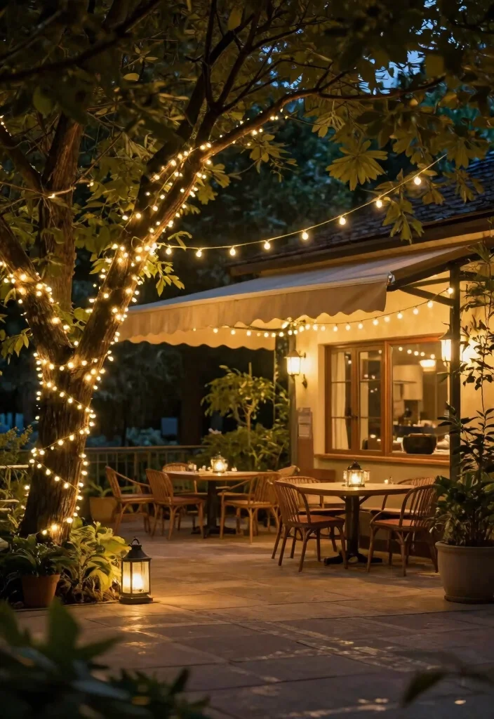 15 Camper Patio Ideas That Upgrade Your Campsite Vibes 17 15 Camper Patio Ideas That Upgrade Your Campsite Vibes - 7. Charming String Light Displays 1