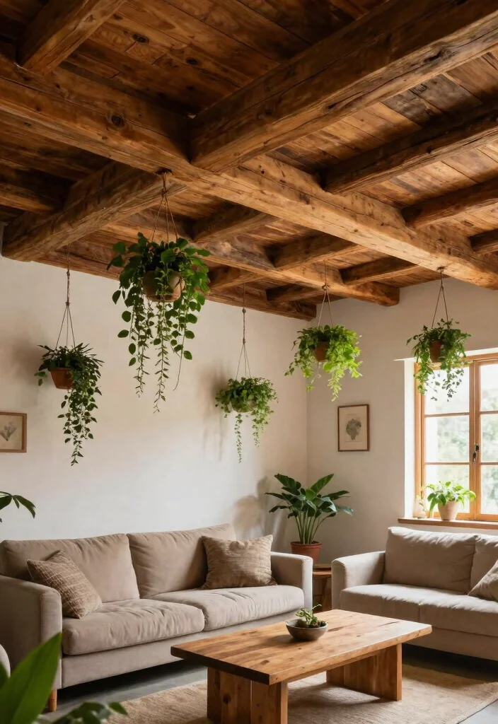 15 Ceiling Border Ideas That Instantly Elevate Any Room - 1. Rustic Wood Beams 1