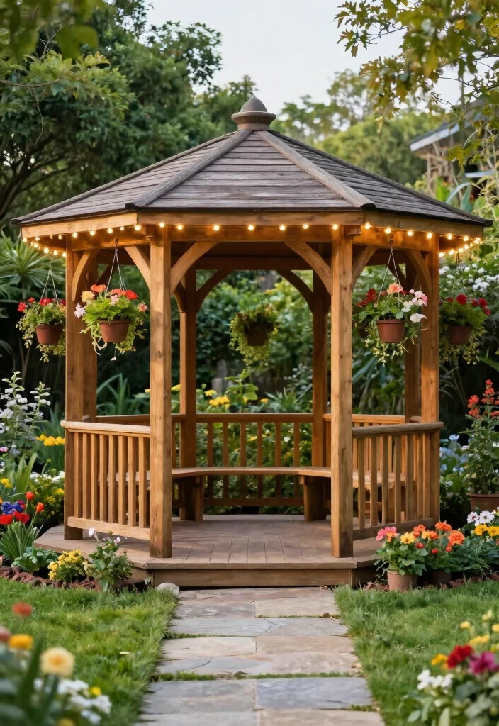 15 Gazebo Ideas Backyard Outdoor Lovers Will Adore - 1. The Classic Wooden Gazebo 1