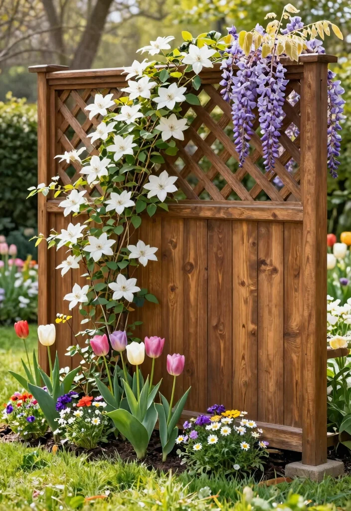 15 Lattice Fence Ideas That Add Charm & Privacy 1 15 Lattice Fence Ideas That Add Charm & Privacy - 1. Classic Wooden Lattice Fencing 1