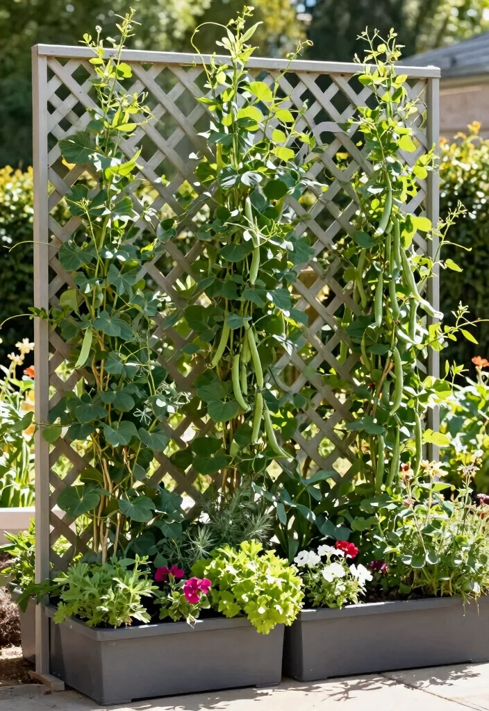 15 Lattice Fence Ideas That Add Charm & Privacy 5 15 Lattice Fence Ideas That Add Charm & Privacy - 5. Vertical Gardening with Lattice 1