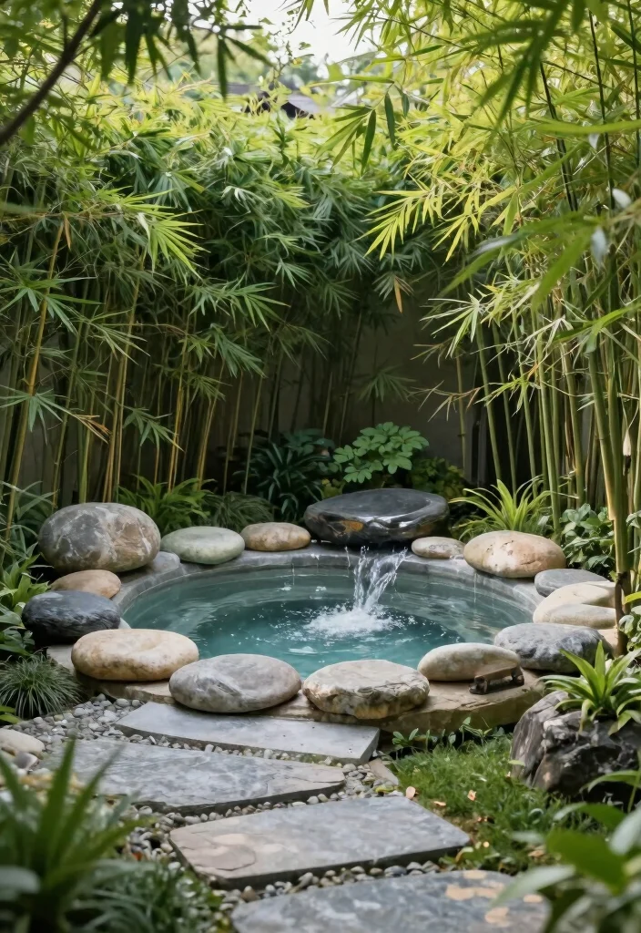 15 Outdoor Hot Tub Ideas That Feel Like a Private Spa 12 15 Outdoor Hot Tub Ideas That Feel Like a Private Spa - 2. Zen Garden Hot Tub 1