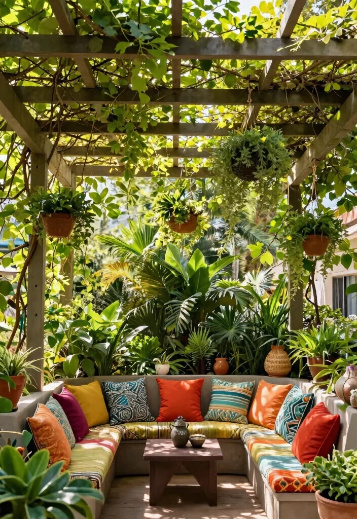 15 Pergola Roofing Ideas That Add Shade & Style 53 15 Pergola Roofing Ideas That Add Shade & Style - 13. Open Grid Design 1