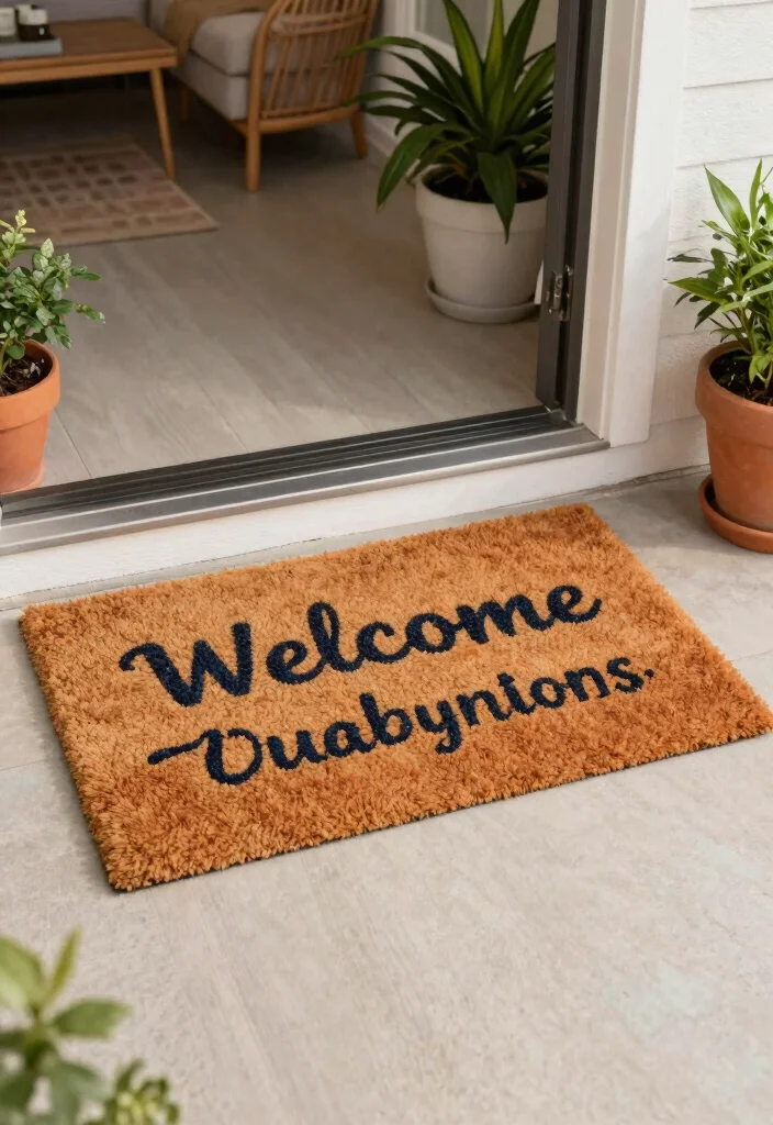 15 Simple Front Porch Ideas That Still Look Stunning 26 15 Simple Front Porch Ideas That Still Look Stunning - 6. Create a Welcome Mat That Reflects You 1