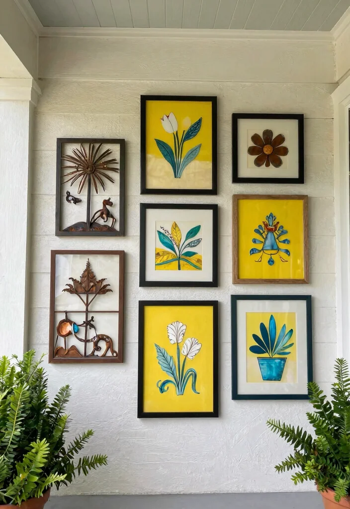 15 Simple Front Porch Ideas That Still Look Stunning 38 15 Simple Front Porch Ideas That Still Look Stunning - 8. Artistic Touches with Wall Art 1