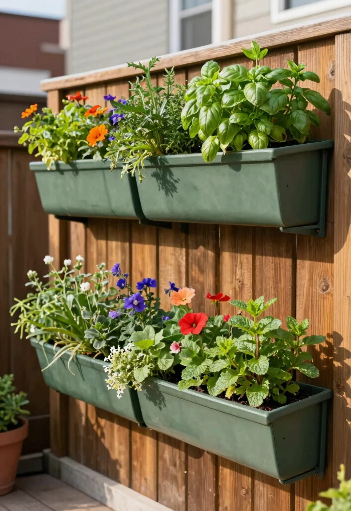15 Terrace Storage Ideas That Maximize Small Spaces 1 15 Terrace Storage Ideas That Maximize Small Spaces - 1. Vertical Planters for Space-Saving 1