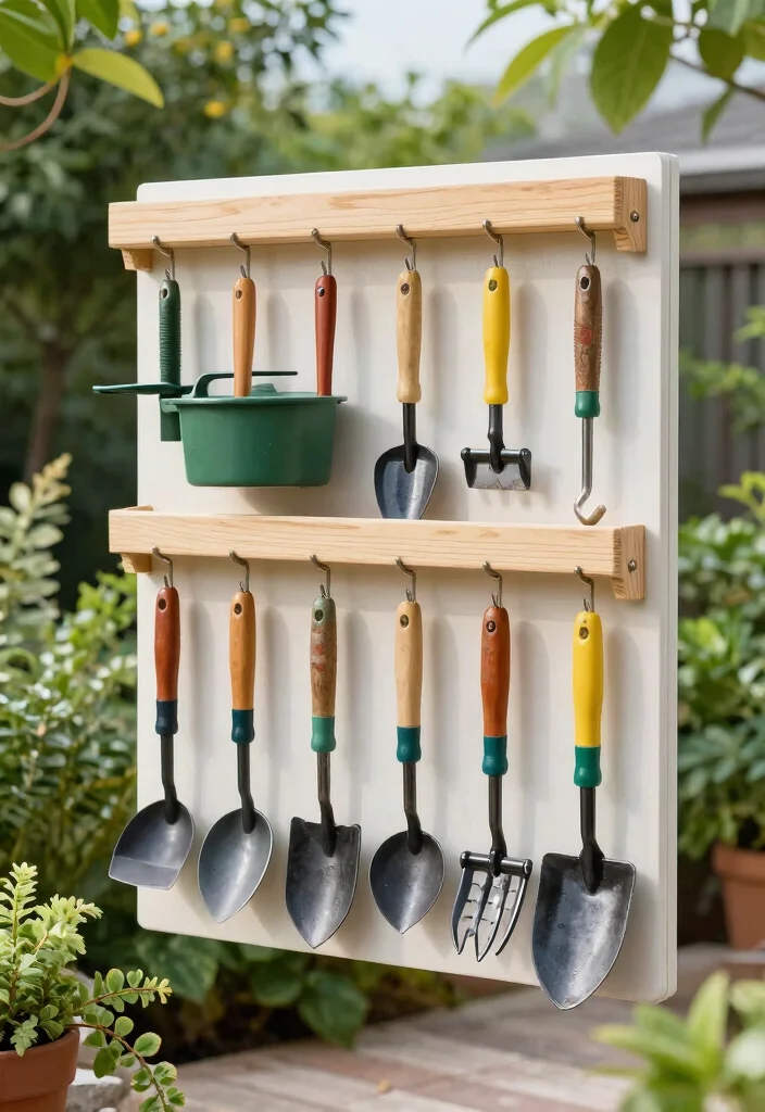 15 Terrace Storage Ideas That Maximize Small Spaces 41 15 Terrace Storage Ideas That Maximize Small Spaces - 11. Wall-Mounted Tool Organizer 1