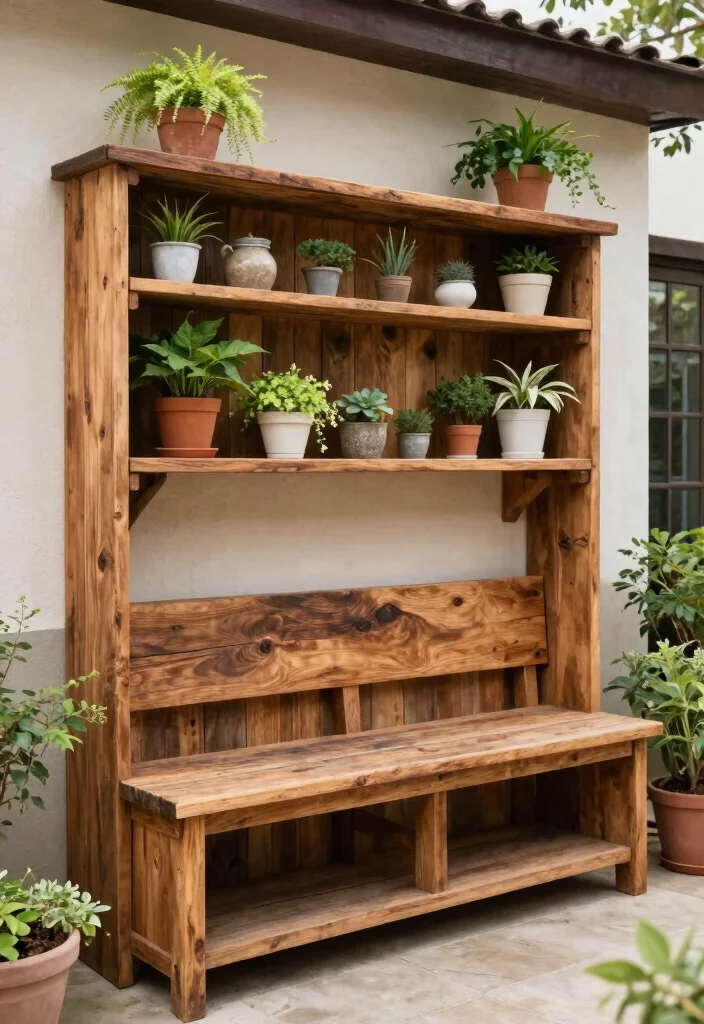 15 Terrace Storage Ideas That Maximize Small Spaces 17 15 Terrace Storage Ideas That Maximize Small Spaces - 7. Reclaimed Wood for Rustic Storage 1