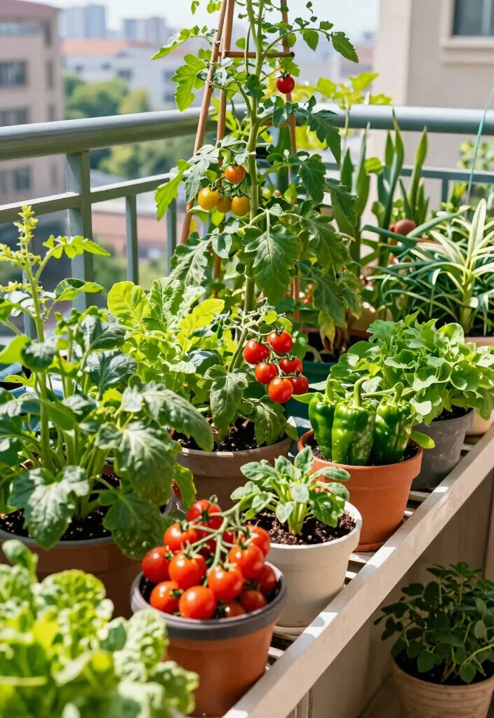 16 Balcony Decor Ideas for Apartments That Look Pinterest Perfect - 11. Urban Vegetable Garden 1