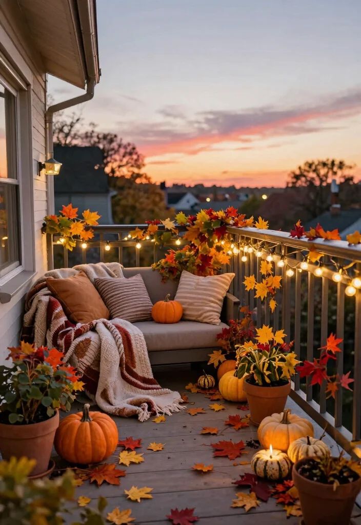 16 Balcony Decor Ideas for Apartments That Look Pinterest Perfect - 16. Seasonal Decorations 1