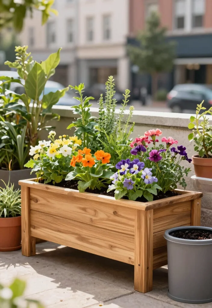 16 Balcony Decor Ideas for Apartments That Look Pinterest Perfect - 9. Sustainable Planter Box 1