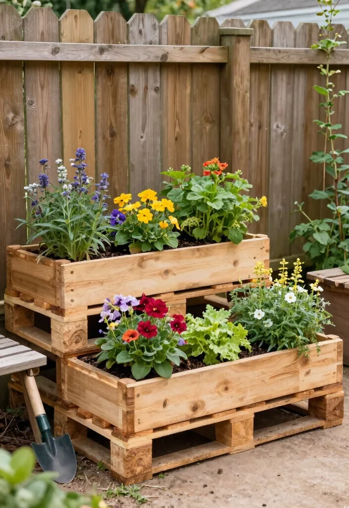 16 Box Planter Ideas That Elevate Your Garden Design - 4. Pallet Planter Boxes 1