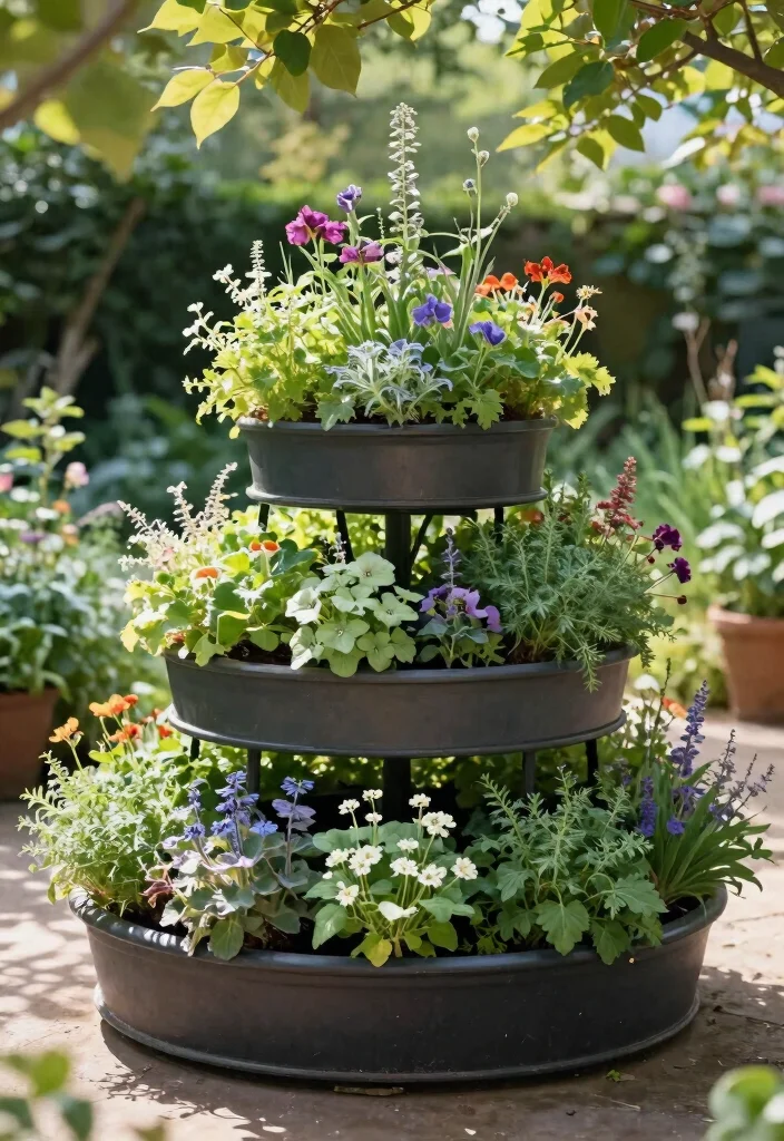 16 Box Planter Ideas That Elevate Your Garden Design - 7. Tiered Box Planter Stands 1