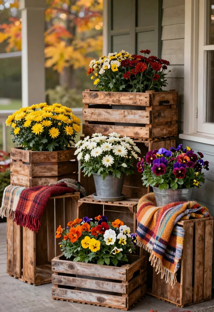 16 Cheap Fall Porch Decor Ideas That Look Luxe 1 16 Cheap Fall Porch Decor Ideas That Look Luxe - 1. Rustic Wooden Crates 1