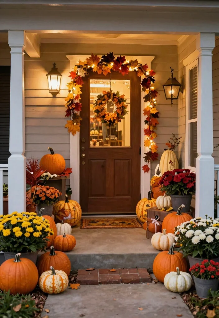 16 Cheap Fall Porch Decor Ideas That Look Luxe 66 16 Cheap Fall Porch Decor Ideas That Look Luxe - 16. Seasonal Decor Swap 1