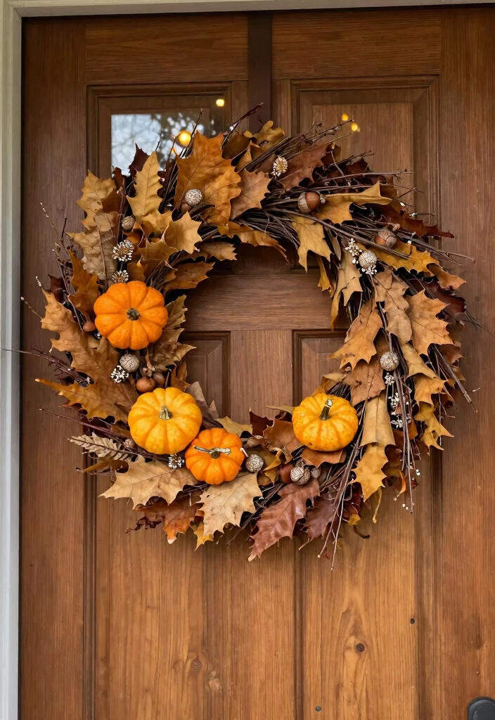 16 Cheap Fall Porch Decor Ideas That Look Luxe 2 16 Cheap Fall Porch Decor Ideas That Look Luxe - 2. Elegant Fall Wreaths 1