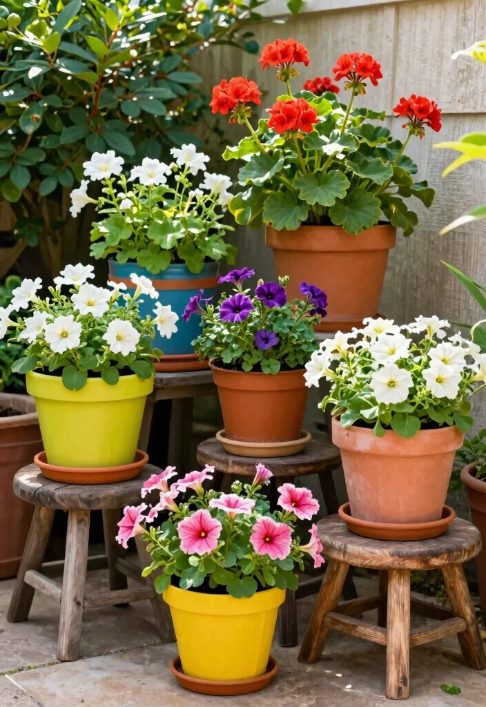 16 Colorful Backyard Ideas That Make Your Outdoor Space Pop 25 16 Colorful Backyard Ideas That Make Your Outdoor Space Pop - 5. Potted Plants in Bold Colors 1