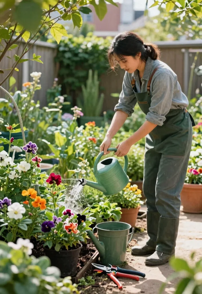 16 Creative Photoshoot Ideas Outdoor Lovers Will Try 63 16 Creative Photoshoot Ideas Outdoor Lovers Will Try - 13. Plant Care Routine 1