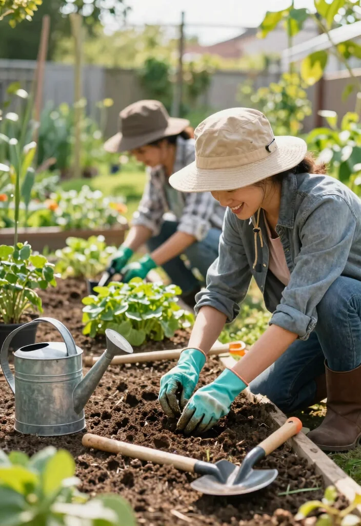 16 Creative Photoshoot Ideas Outdoor Lovers Will Try 3 16 Creative Photoshoot Ideas Outdoor Lovers Will Try - 3. Gardening in Action 1