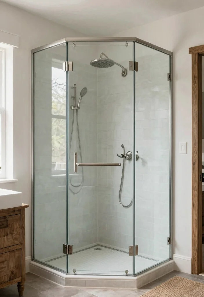 16 Farmhouse Shower Ideas That Blend Rustic & Modern 42 16 Farmhouse Shower Ideas That Blend Rustic & Modern - 12. Open Shower Designs 1