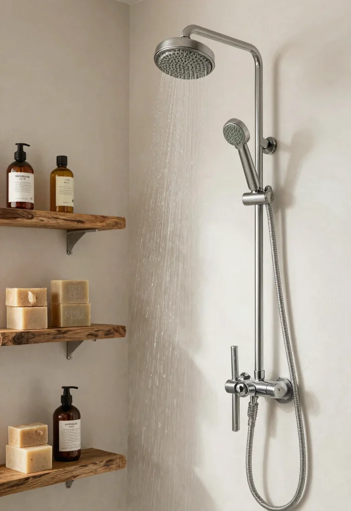 16 Farmhouse Shower Ideas That Blend Rustic & Modern 66 16 Farmhouse Shower Ideas That Blend Rustic & Modern - 16. Eco-Friendly Shower Options 1