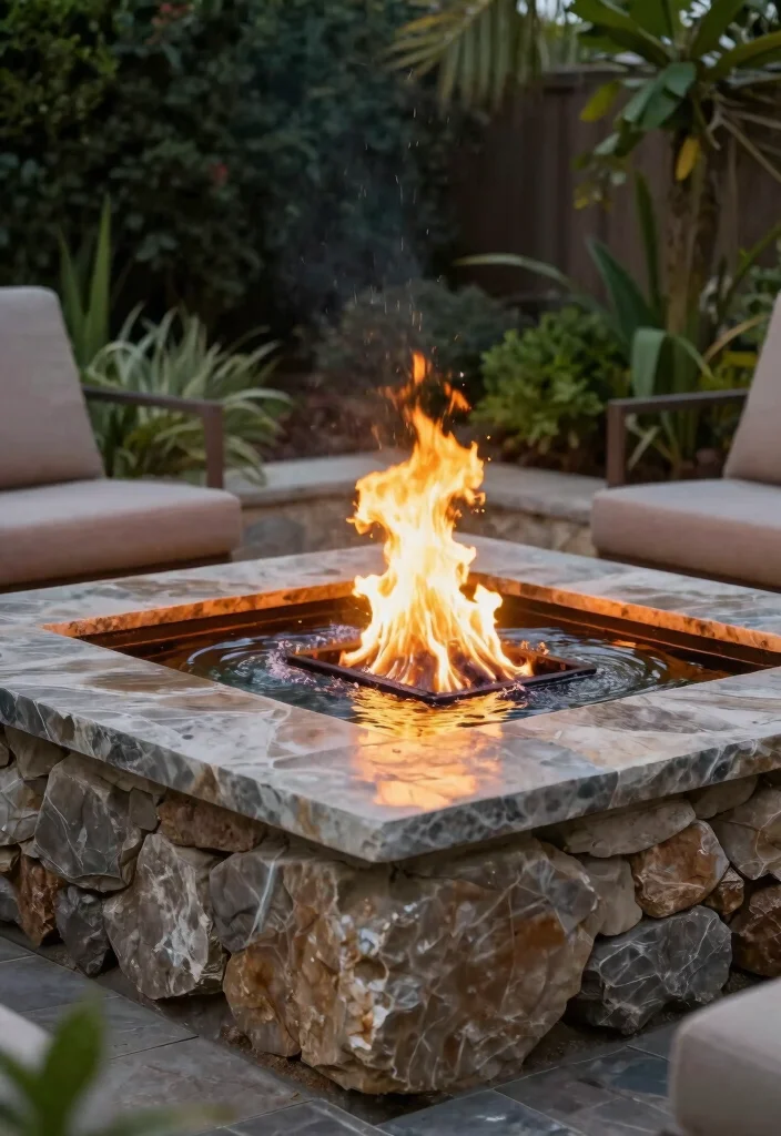 16 Fire Pit 2026 Trending Ideas for Cozy Backyard Nights 42 16 Fire Pit 2026 Trending Ideas for Cozy Backyard Nights - 12. Natural Stone Fire Pit with Water Feature 1
