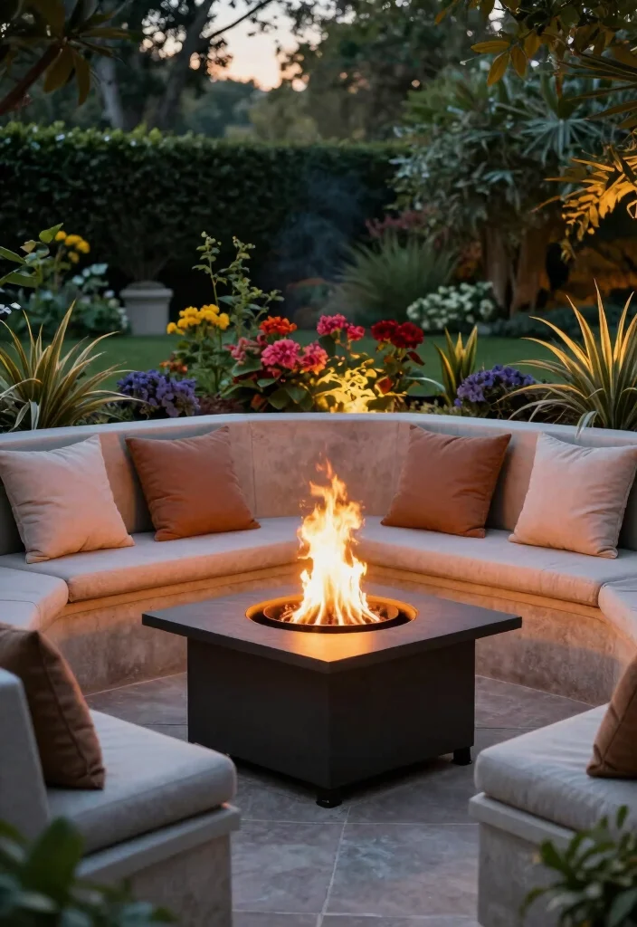 16 Fire Pit 2026 Trending Ideas for Cozy Backyard Nights 39 16 Fire Pit 2026 Trending Ideas for Cozy Backyard Nights - 9. Fire Pit with Seating Walls 1
