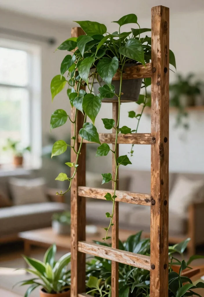 16 Indoor Plant Trellis Ideas for a Stylish Green Wall 1 16 Indoor Plant Trellis Ideas for a Stylish Green Wall - 1. Rustic Wooden Trellis 1