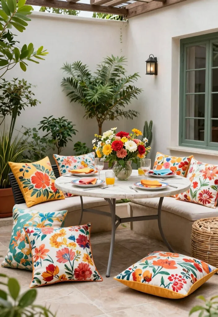 16 Patio Layout Ideas That Make Entertaining Easy - 13. Seasonal Decor 1