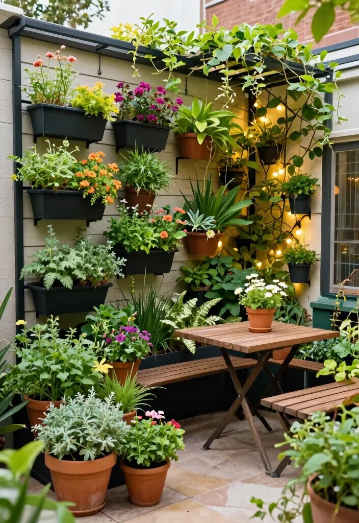 16 Patio Layout Ideas That Make Entertaining Easy - 4. Vertical Garden Wonders 1
