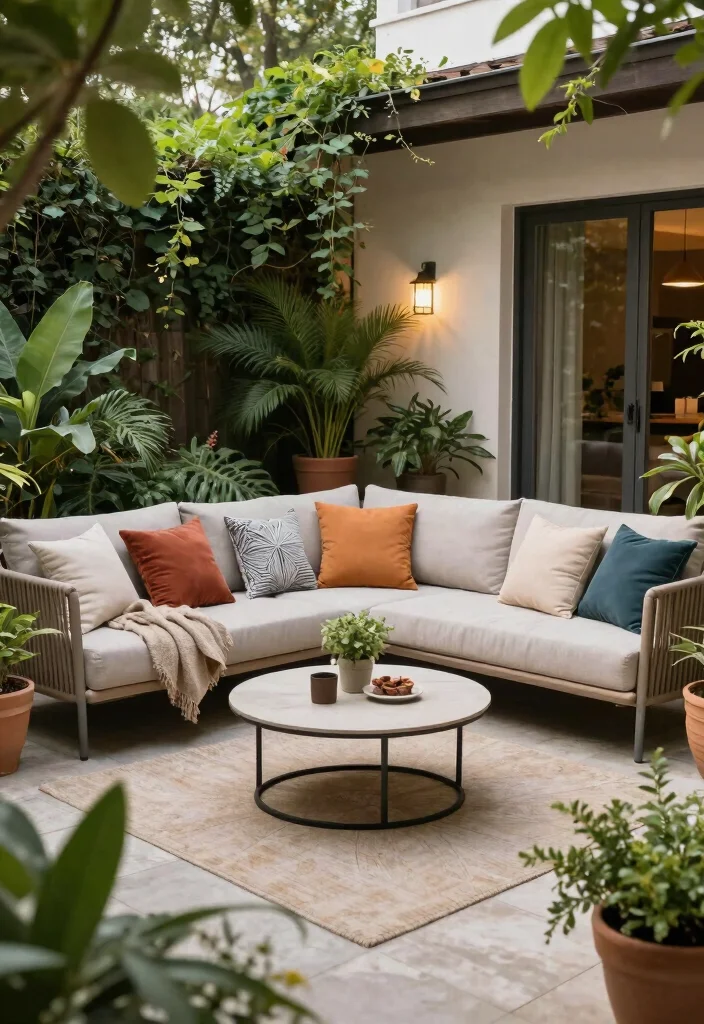 16 Patio Layout Ideas That Make Entertaining Easy - 8. Inviting Lounge Area 1