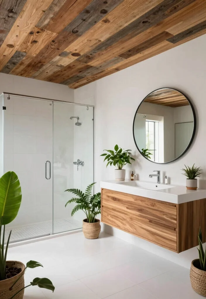 17 Bathroom Ceiling Ideas Modern Homes Are Loving 1 17 Bathroom Ceiling Ideas Modern Homes Are Loving - 1. Reclaimed Wood Ceilings 1