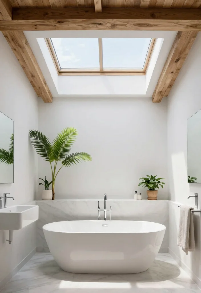 17 Bathroom Ceiling Ideas Modern Homes Are Loving 40 17 Bathroom Ceiling Ideas Modern Homes Are Loving - 10. Skylights 1